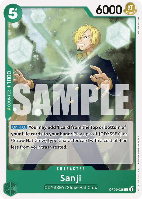2024 Emperors in the New World Sanji #OP09-028 card
