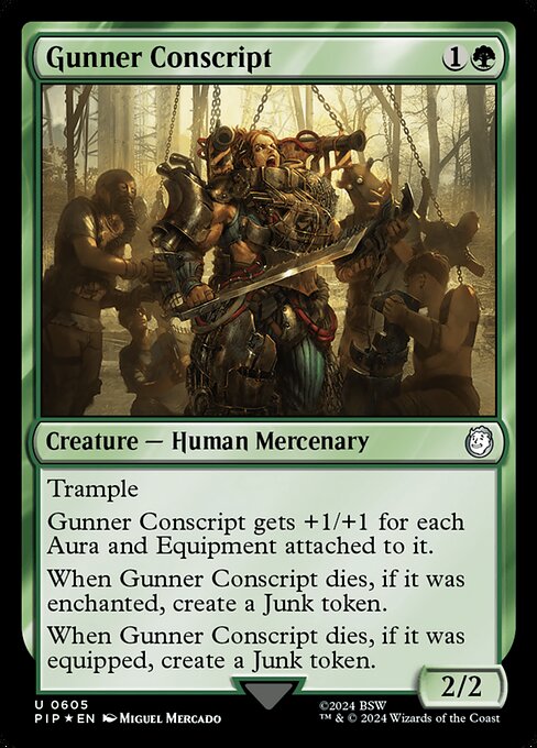 2024 Fallout Gunner Conscript #605 card