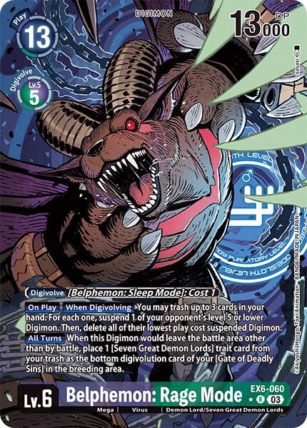 2024 Infernal Ascension Belphemon: Rage Mode [Alternate Art Foil] #EX6-060 card