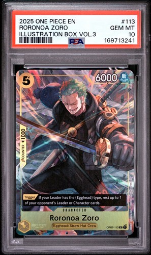 2024 Japanese 500 Years in the Future Roronoa Zoro #OP07-113 card