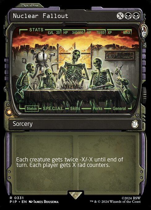 2024 Magic The Gathering Fallout Nuclear Fallout [Foil] #331 card