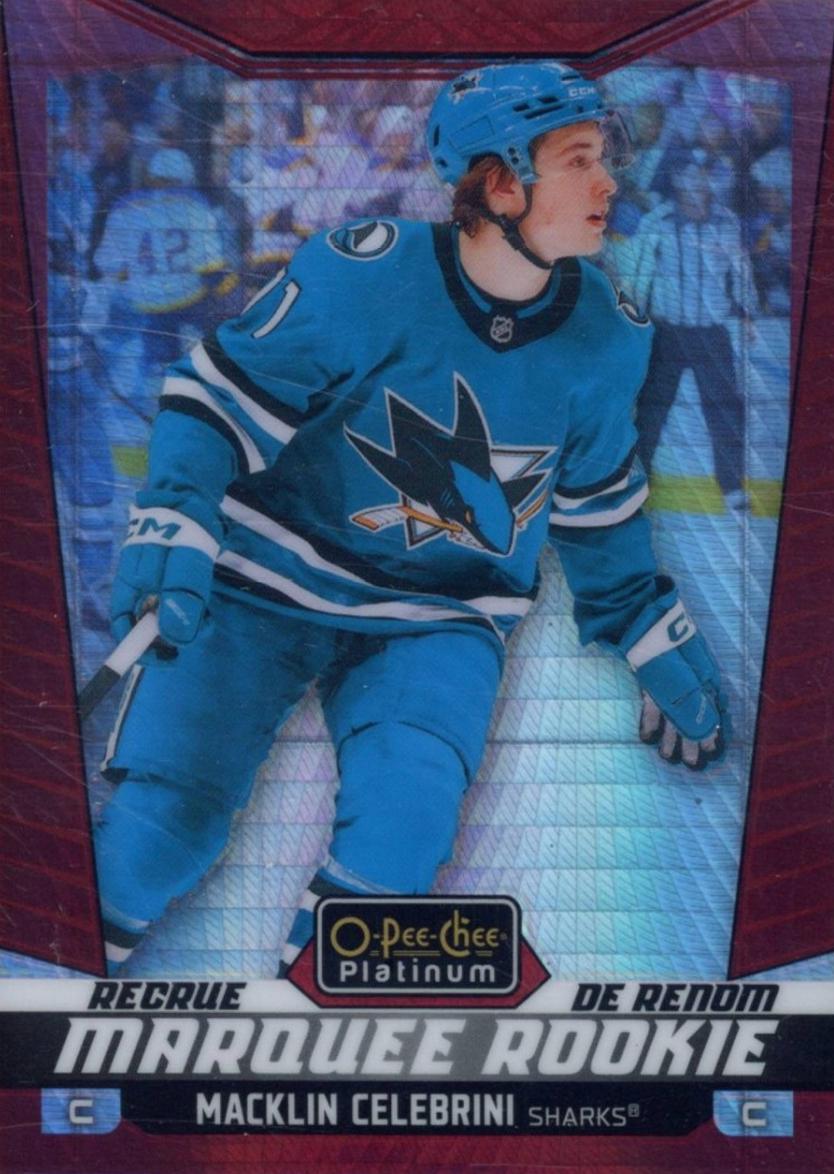 2024 O-Pee-Chee Platinum Macklin Celebrini [Red Prism] #263 card