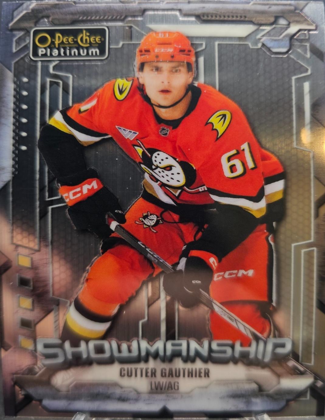 2024 O-Pee-Chee Platinum Showmanship Cutter Gauthier #S-25 card