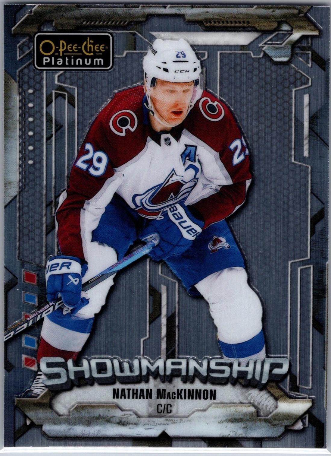 2024 O-Pee-Chee Platinum Showmanship Nathan MacKinnon #S-19 card