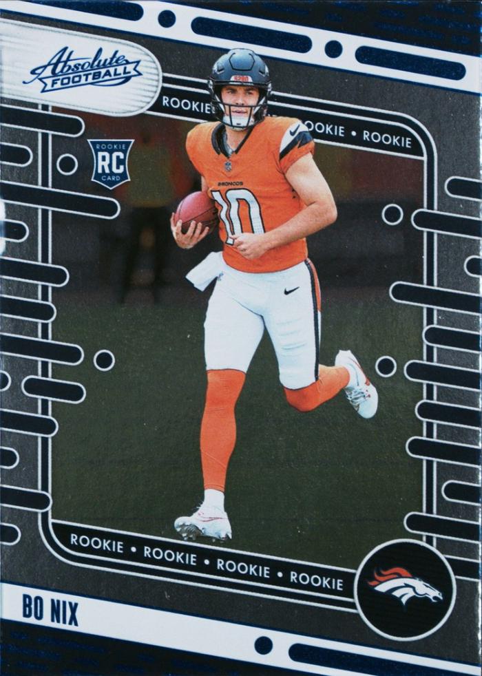 2024 Panini Absolute Bo Nix [Blue] #112 card
