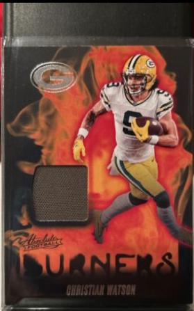 2024 Panini Absolute Burners Christian Watson #AB-CWN card