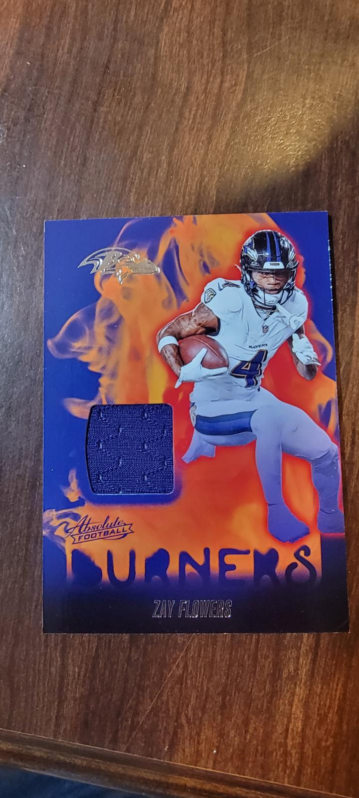 2024 Panini Absolute Burners Zay Flowers #AB-ZFS card
