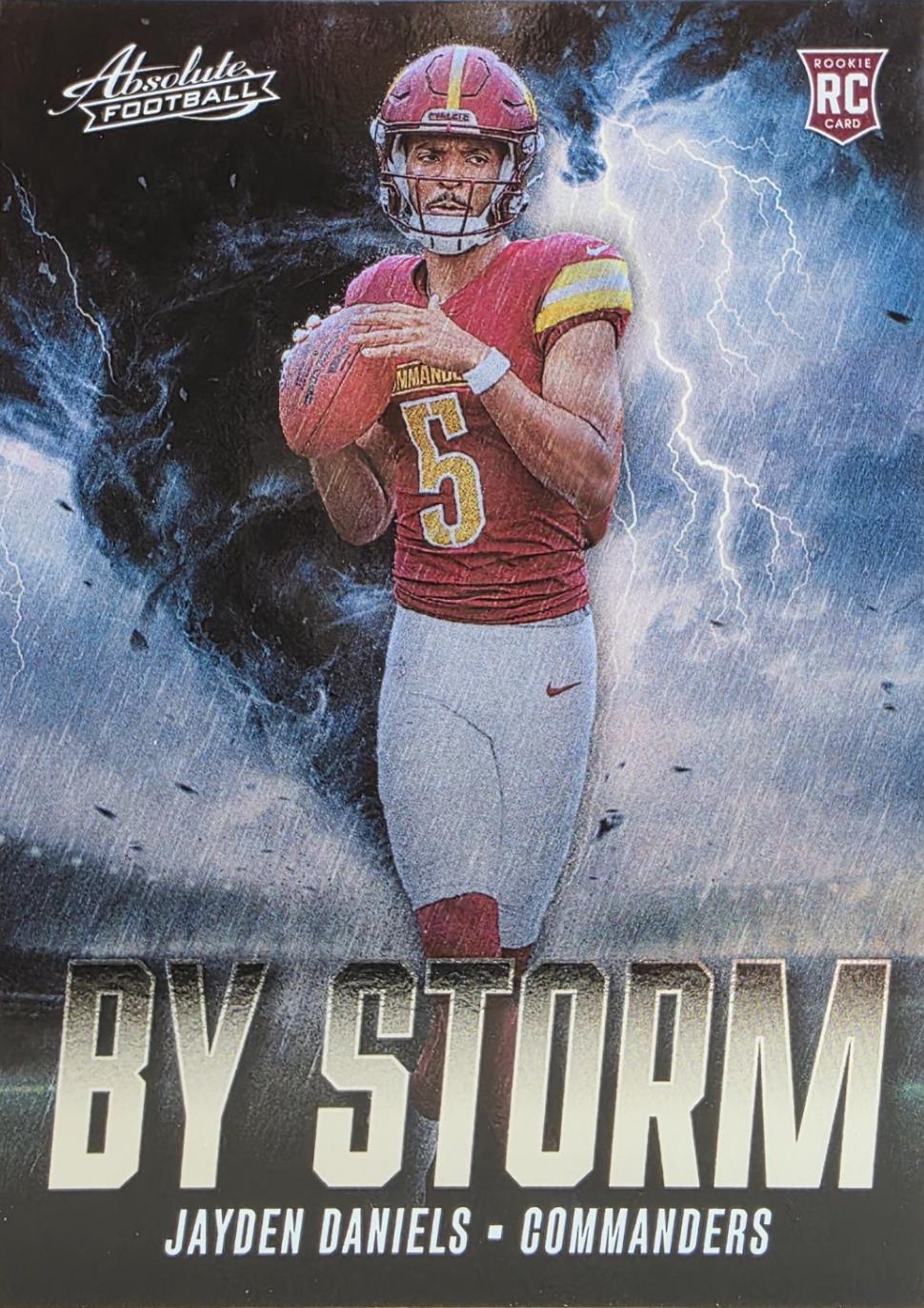 2024 Panini Absolute By Storm Jayden Daniels #BS-JDS card