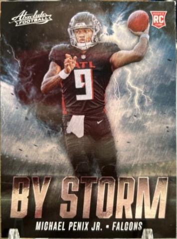 2024 Panini Absolute By Storm Michael Penix Jr. #BS-MPJ card