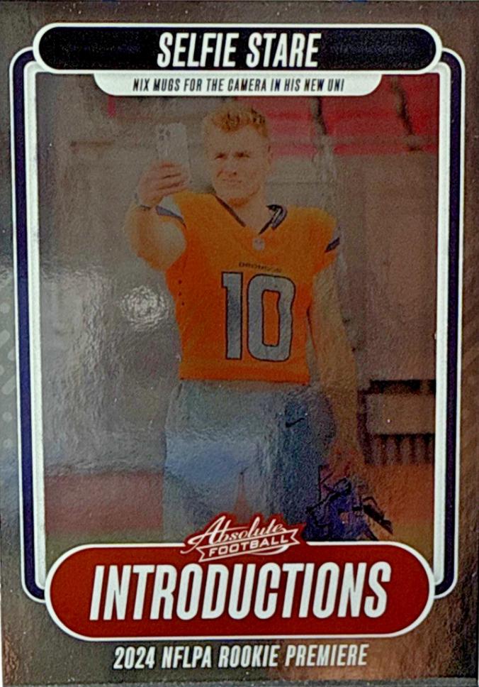 2024 Panini Absolute Introductions Bo Nix #I-BNX card