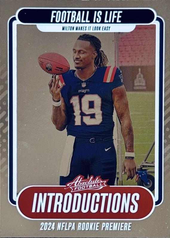 2024 Panini Absolute Introductions Joe Milton III #I-JMN card