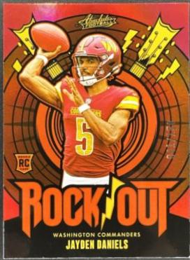2024 Panini Absolute Rock Out Jayden Daniels [Red Spectrum] #RO-JDS card