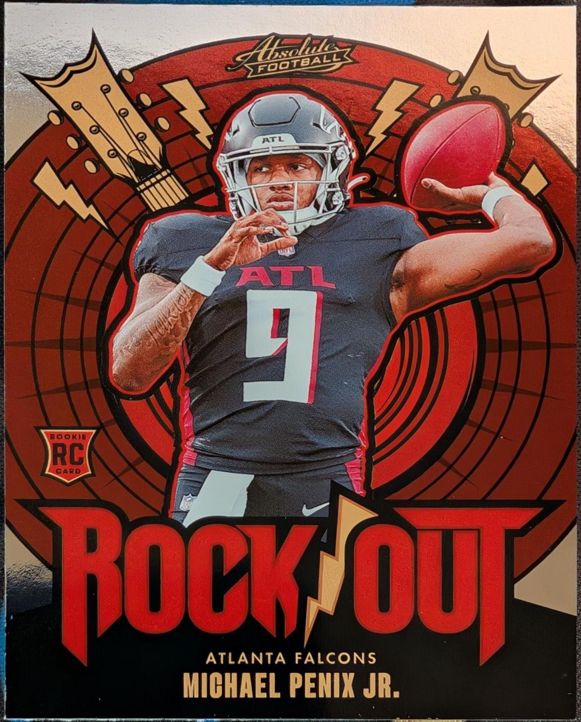 2024 Panini Absolute Rock Out Michael Penix Jr. #RO-MPJ card