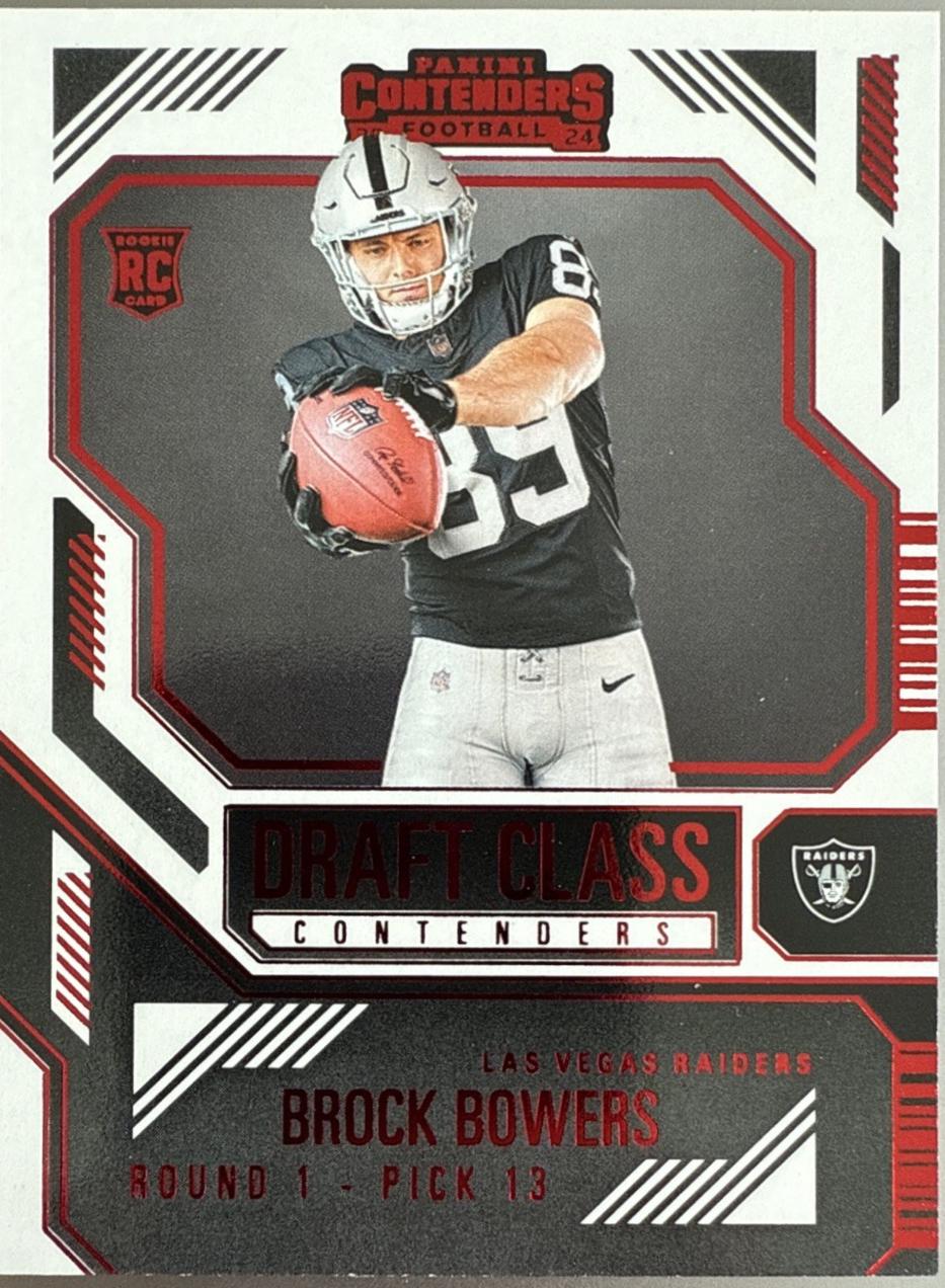2024 Panini Contenders Draft Class Brock Bowers [Red] #7 card