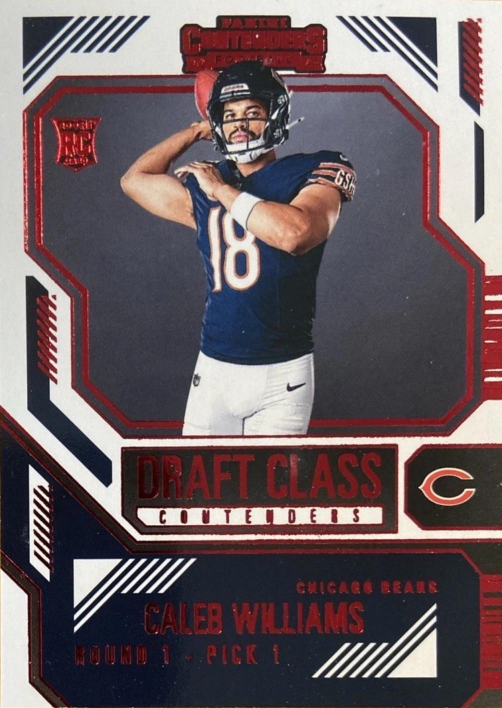2024 Panini Contenders Draft Class Caleb Williams [Red] #1 card