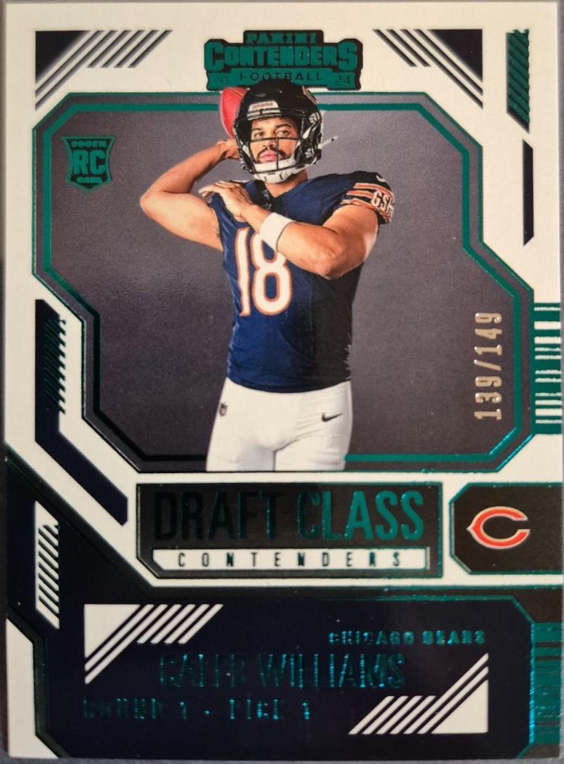 2024 Panini Contenders Draft Class Caleb Williams [Teal] #1 card