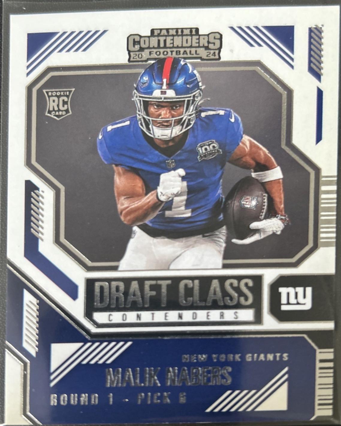 2024 Panini Contenders Draft Class Malik Nabers #5 card