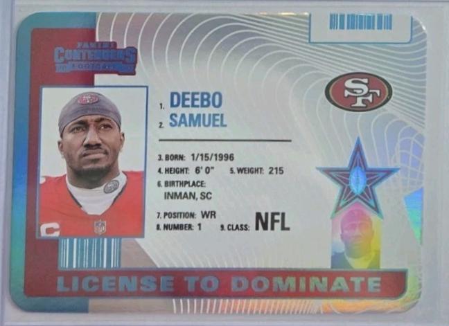 2024 Panini Contenders License to Dominate Deebo Samuel #26 card