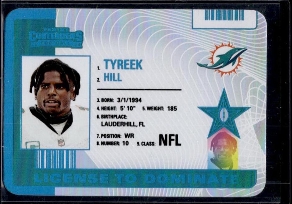 2024 Panini Contenders License to Dominate Tyreek Hill #25 card