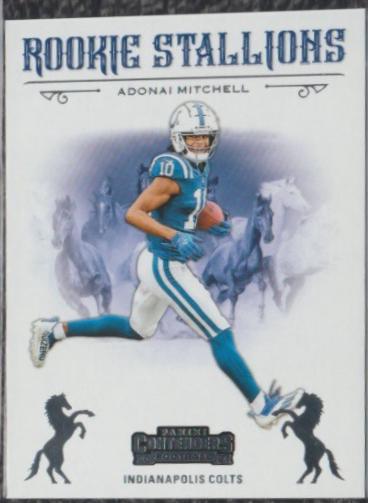 2024 Panini Contenders Rookie Stallions Adonai Mitchell #17 card