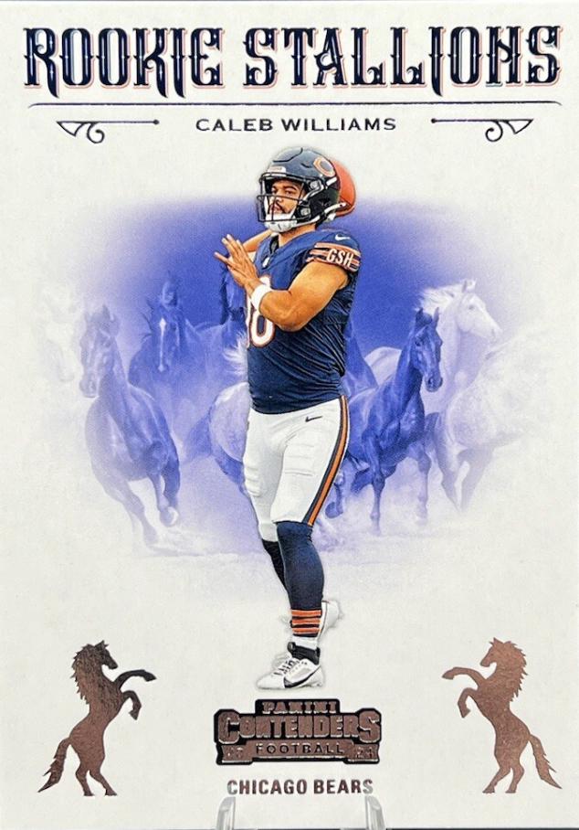 2024 Panini Contenders Rookie Stallions Caleb Williams #1 card