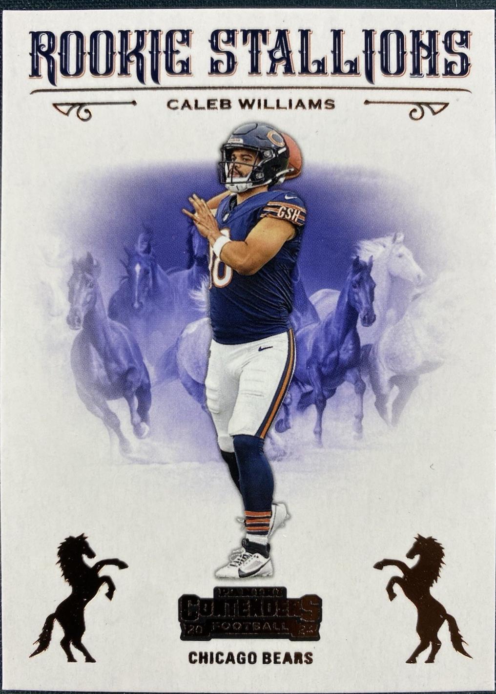 2024 Panini Contenders Rookie Stallions Caleb Williams [Bronze] #1 card