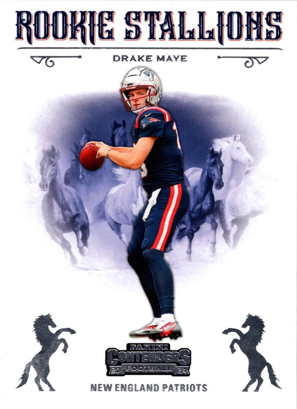 2024 Panini Contenders Rookie Stallions Drake Maye #4 card