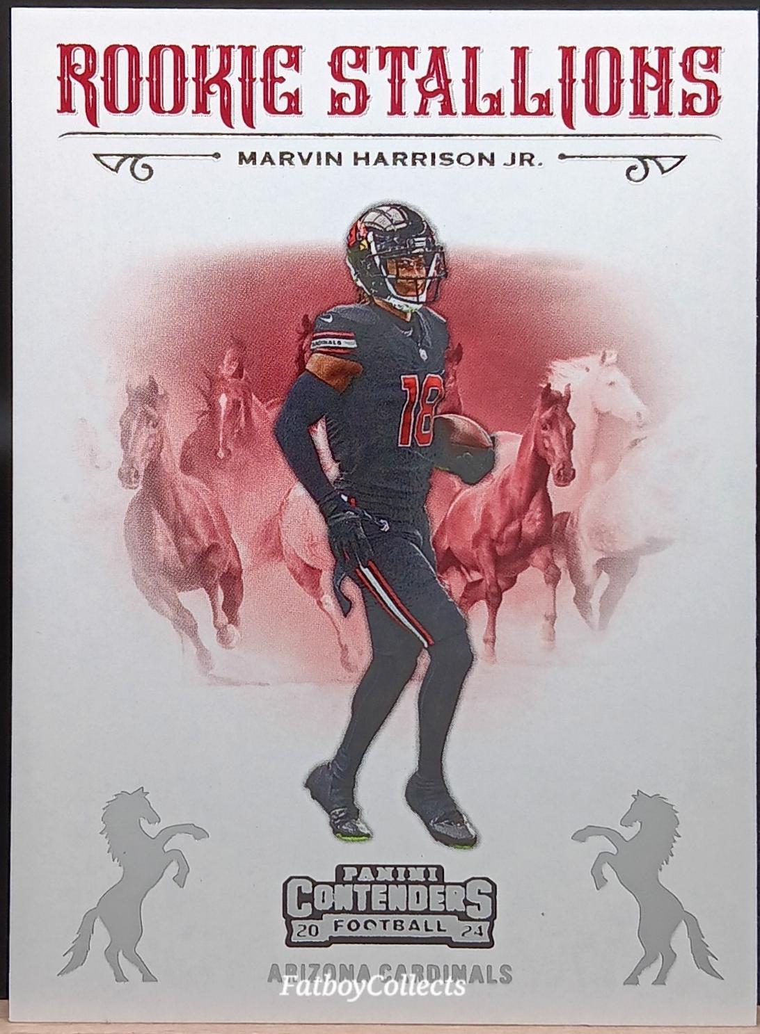 2024 Panini Contenders Rookie Stallions Marvin Harrison Jr. #5 card