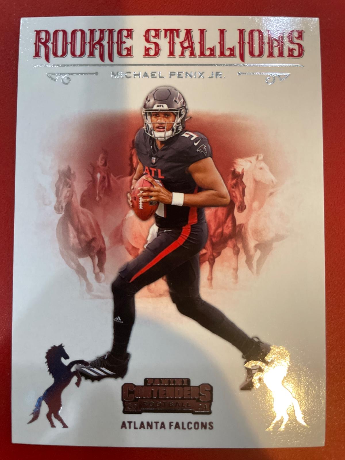 2024 Panini Contenders Rookie Stallions Michael Penix Jr. #10 card