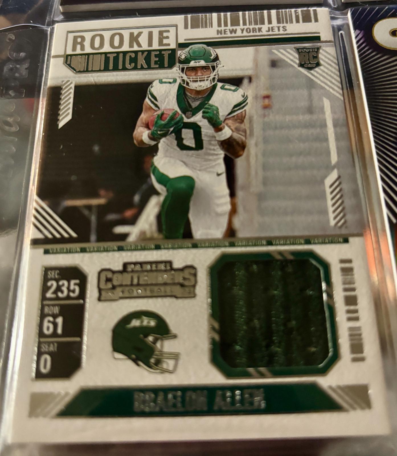 2024 Panini Contenders Rookie Ticket Swatch Braelon Allen #RTS-BAN card