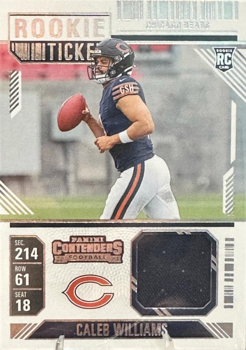2024 Panini Contenders Rookie Ticket Swatch Caleb Williams #RTS-CWS card