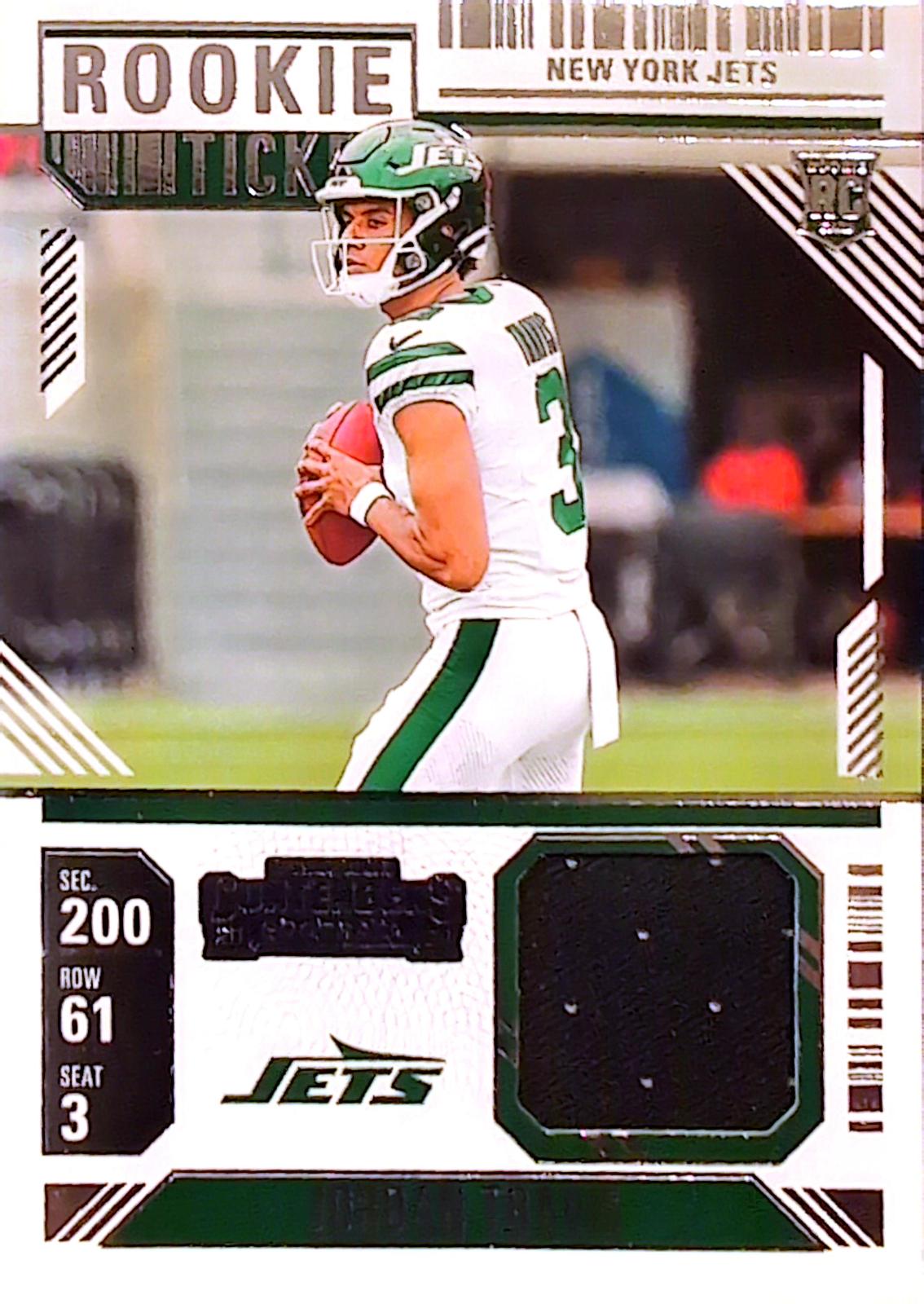 2024 Panini Contenders Rookie Ticket Swatch Jordan Travis #RTS-JTS card