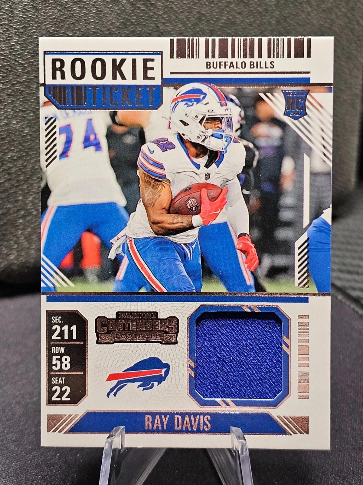2024 Panini Contenders Rookie Ticket Swatch Ray Davis #RTS-RDS card