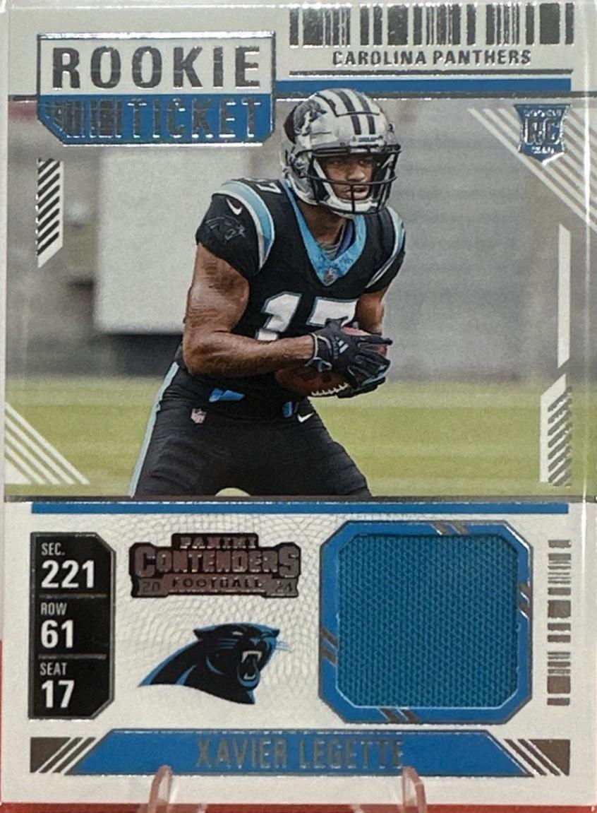 2024 Panini Contenders Rookie Ticket Swatch Xavier Legette #RTS-XLE card