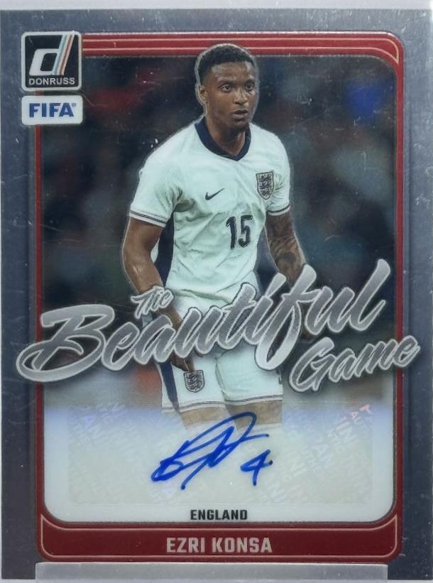 2024 Panini Donruss Beautiful Game Autograph Ezri Konsa #BG-EK card
