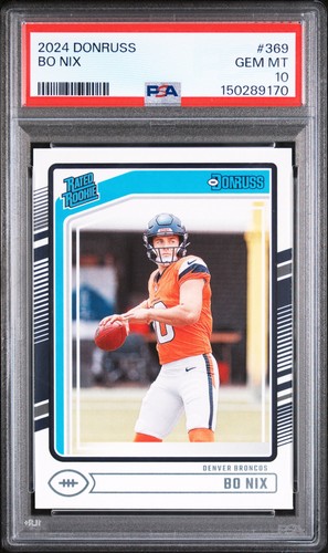 2024 Panini Donruss Bo Nix #369 card