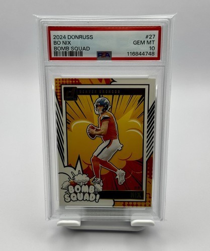 2024 Panini Donruss Bomb Squad Bo Nix #27 card
