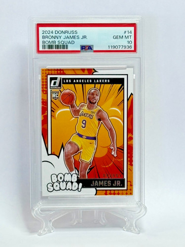2024 Panini Donruss Bomb Squad Bronny James Jr. [Disco] #14 card