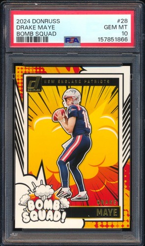 2024 Panini Donruss Bomb Squad Drake Maye #28 card