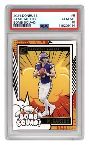 2024 Panini Donruss Bomb Squad J.J. McCarthy #5 card