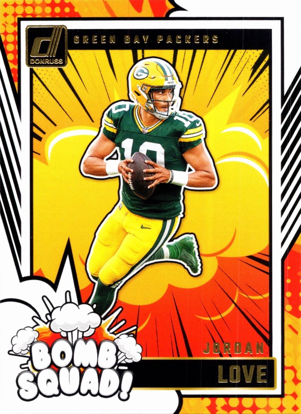 2024 Panini Donruss Bomb Squad Jordan Love #10 card