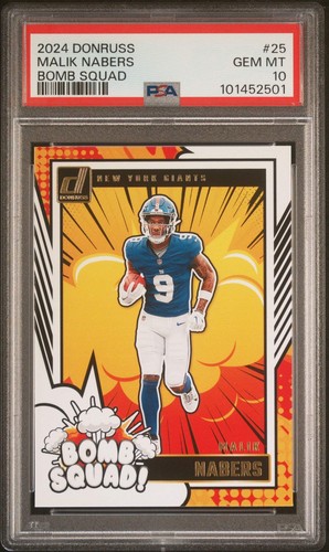 2024 Panini Donruss Bomb Squad Malik Nabers #25 card