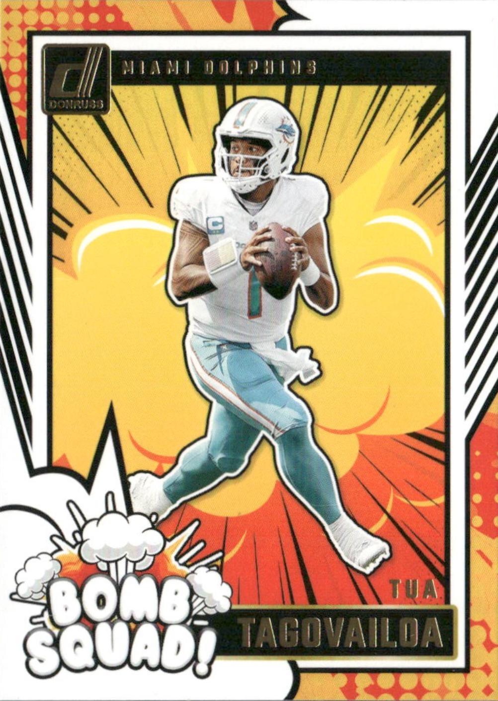 2024 Panini Donruss Bomb Squad Tua Tagovailoa #19 card