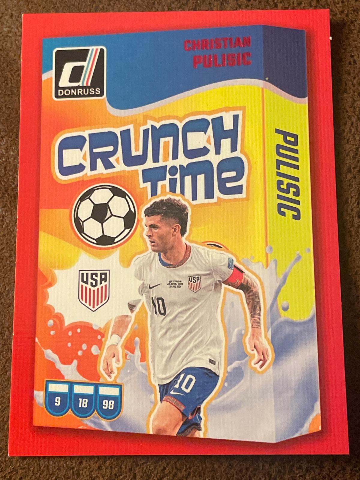 2024 Panini Donruss Crunch Time Christian Pulisic [Red] #1 card