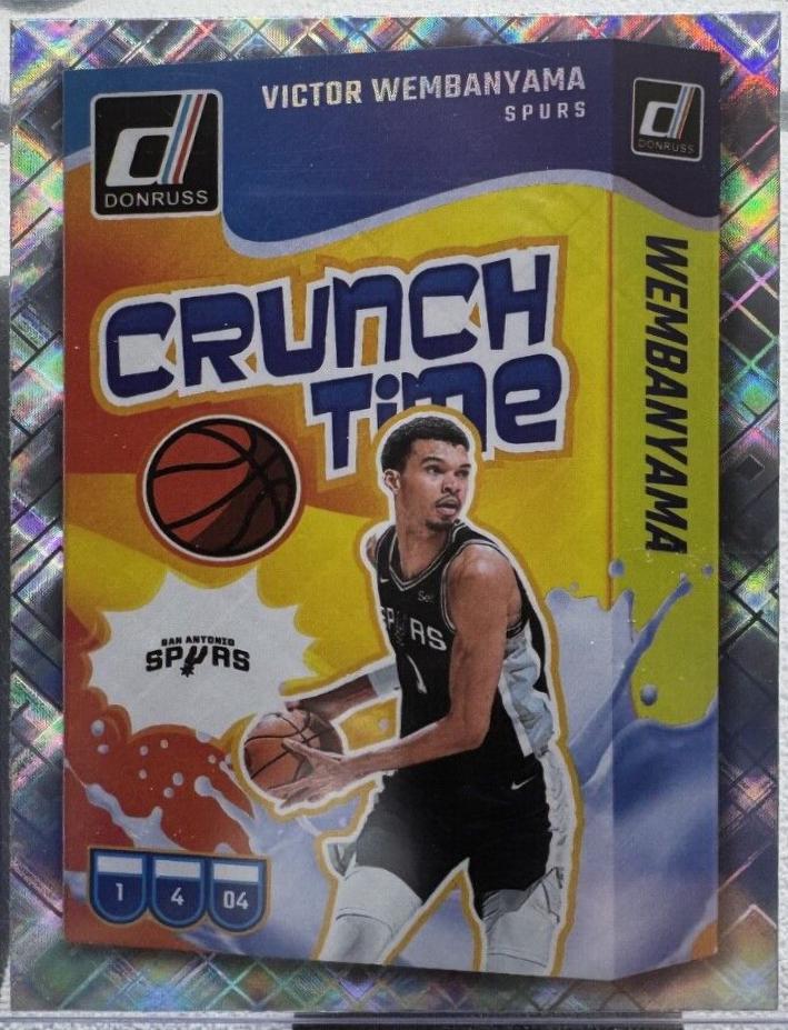 2024 Panini Donruss Crunch Time Victor Wembanyama [Diamond] #2 card