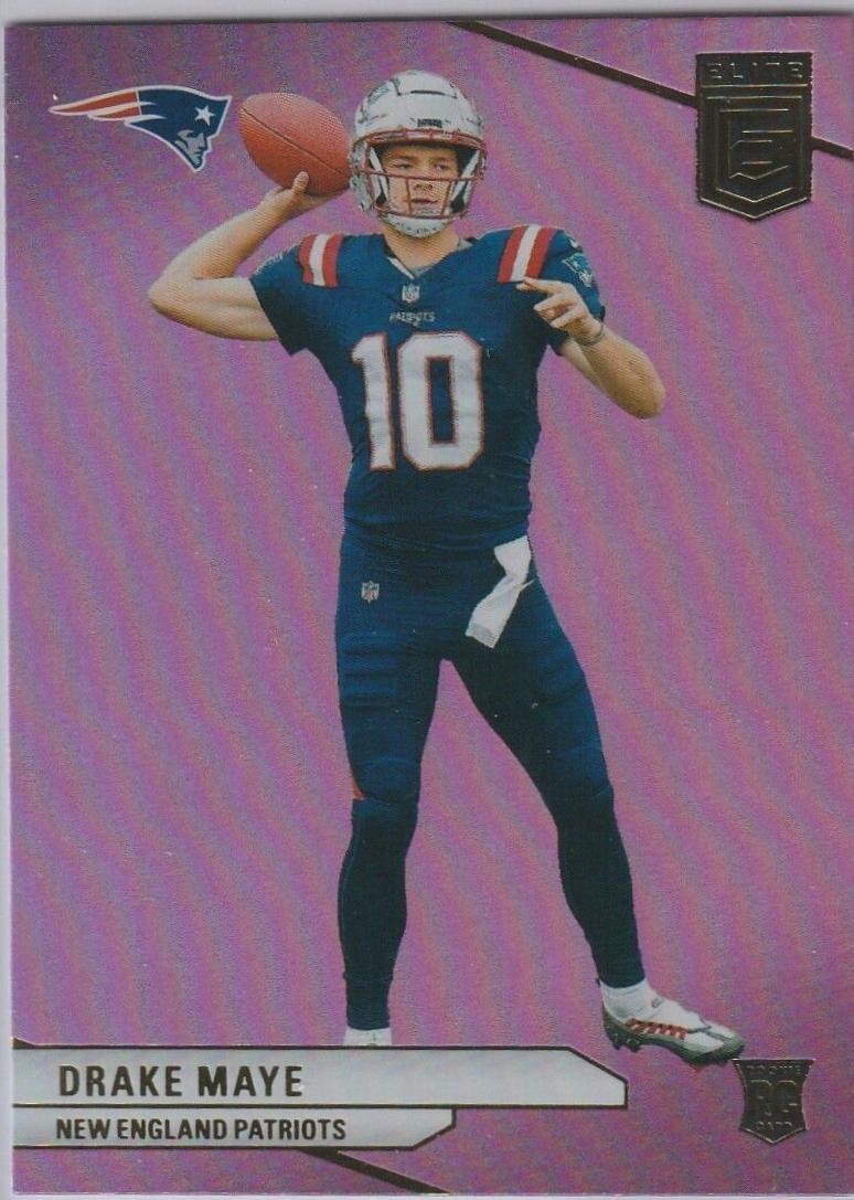 2024 Panini Donruss Elite Drake Maye [Pink] #185 card
