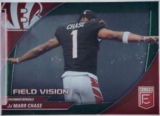 2024 Panini Donruss Elite Field Vision Ja'Marr Chase [Green] #8 card