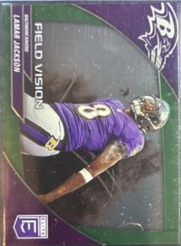 2024 Panini Donruss Elite Field Vision Lamar Jackson [Green] #2 card