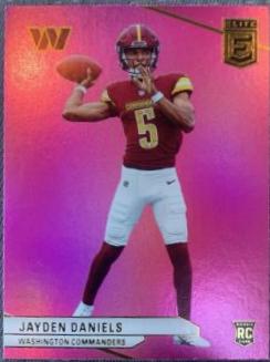 2024 Panini Donruss Elite Jayden Daniels [Pink] #165 card