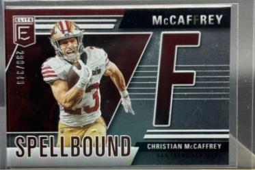 2024 Panini Donruss Elite Spellbound Christian McCaffrey #17 card